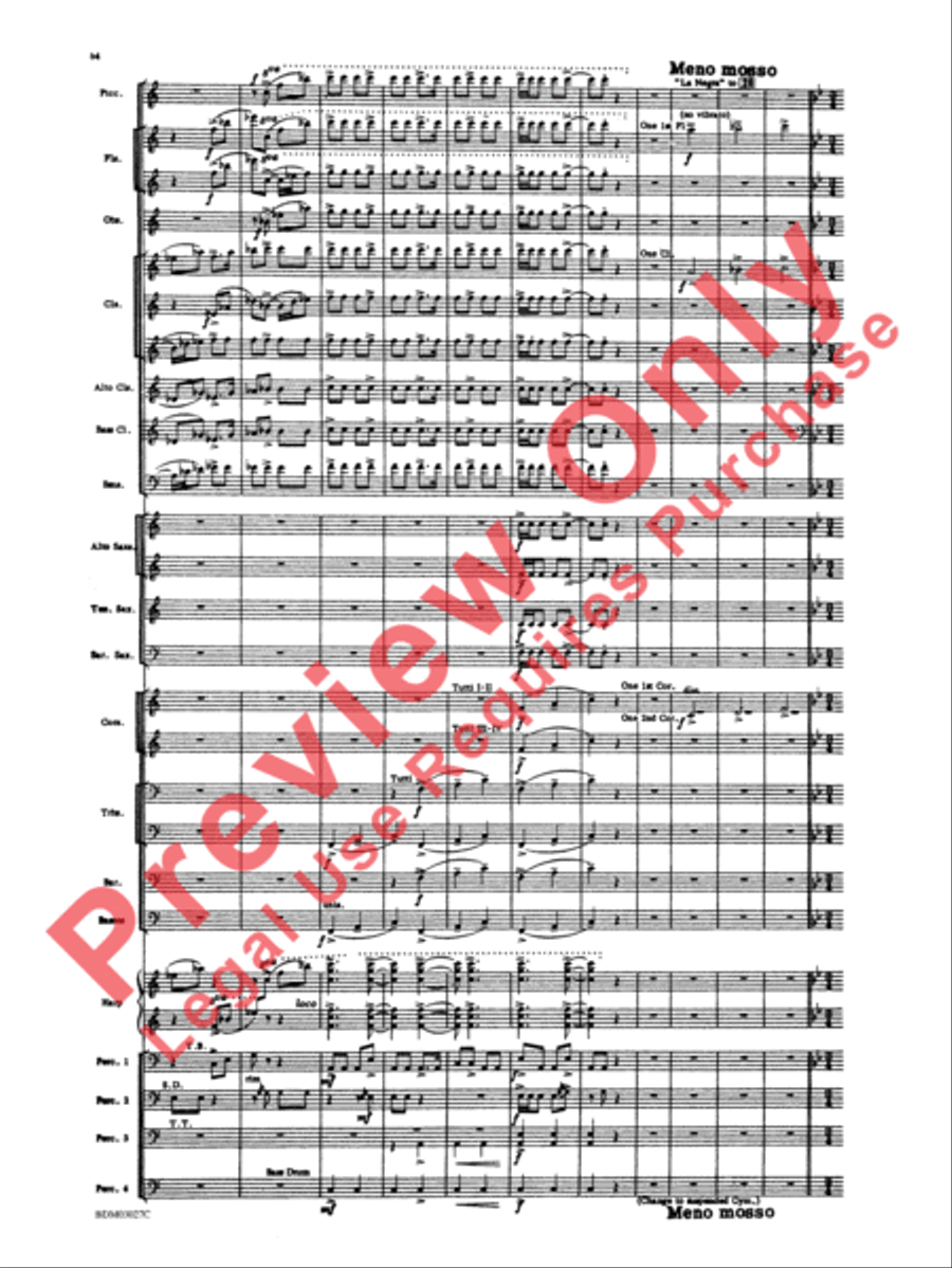 La Fiesta Mexicana Concert Band scores gallery preview page 57