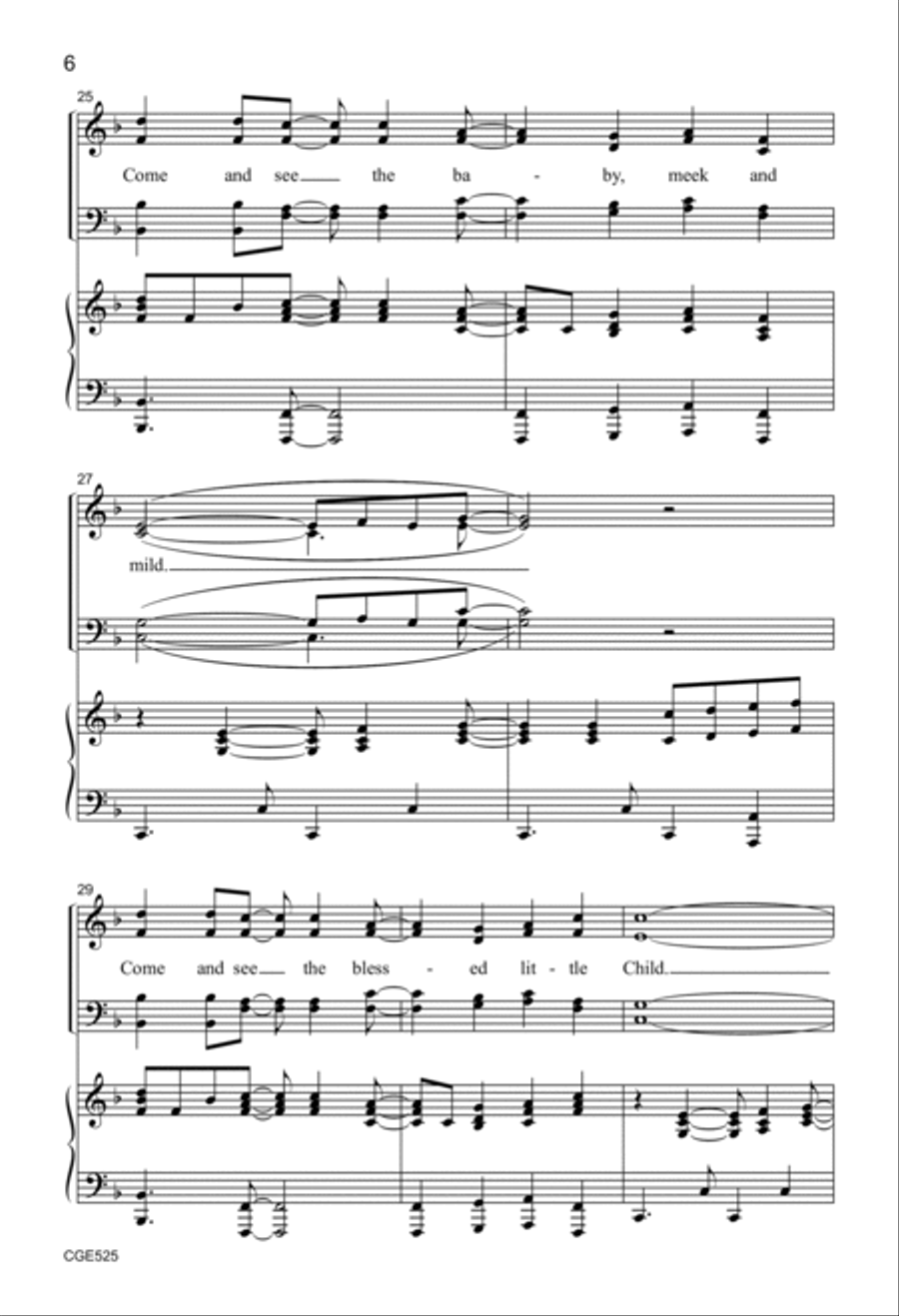 Come and See the Child - SATB 4-Part scores gallery preview page 6