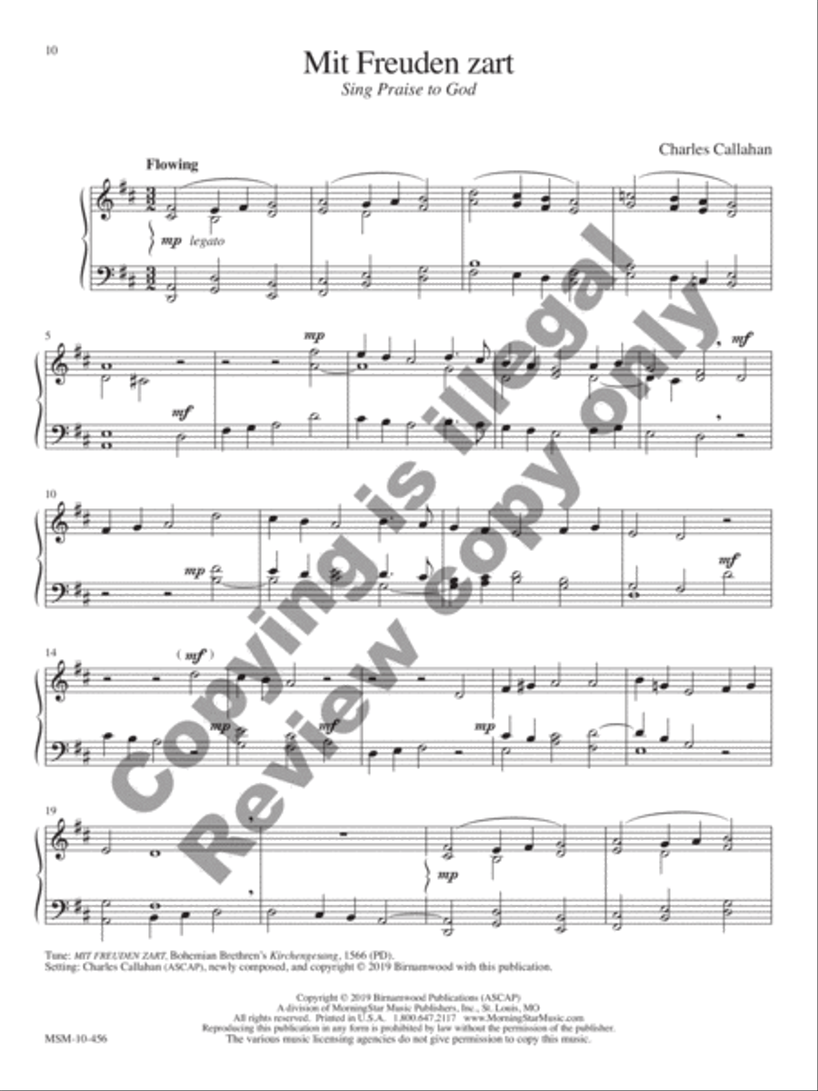 Voluntaries for Manuals: 14 Hymn-based Preludes and Postludes Organ scores gallery preview page 8