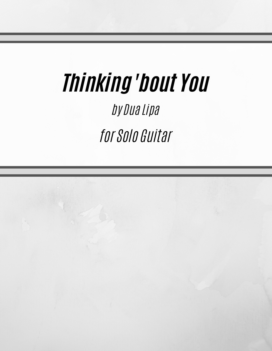 Thinking 'bout You Thinking 'bout You Acoustic Guitar scores gallery preview page 1