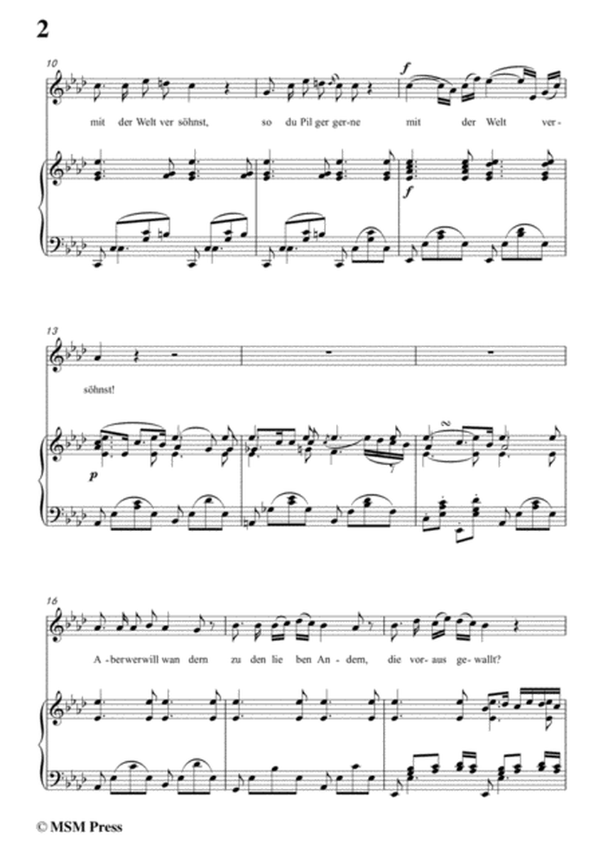 Schubert-Das Zügenglöcklein,Op.80 No.2,in A flat Major,for Voice&Piano image number null
