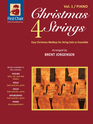 Book cover for Christmas 4 Strings - Vol.1 - Piano Accompaniment