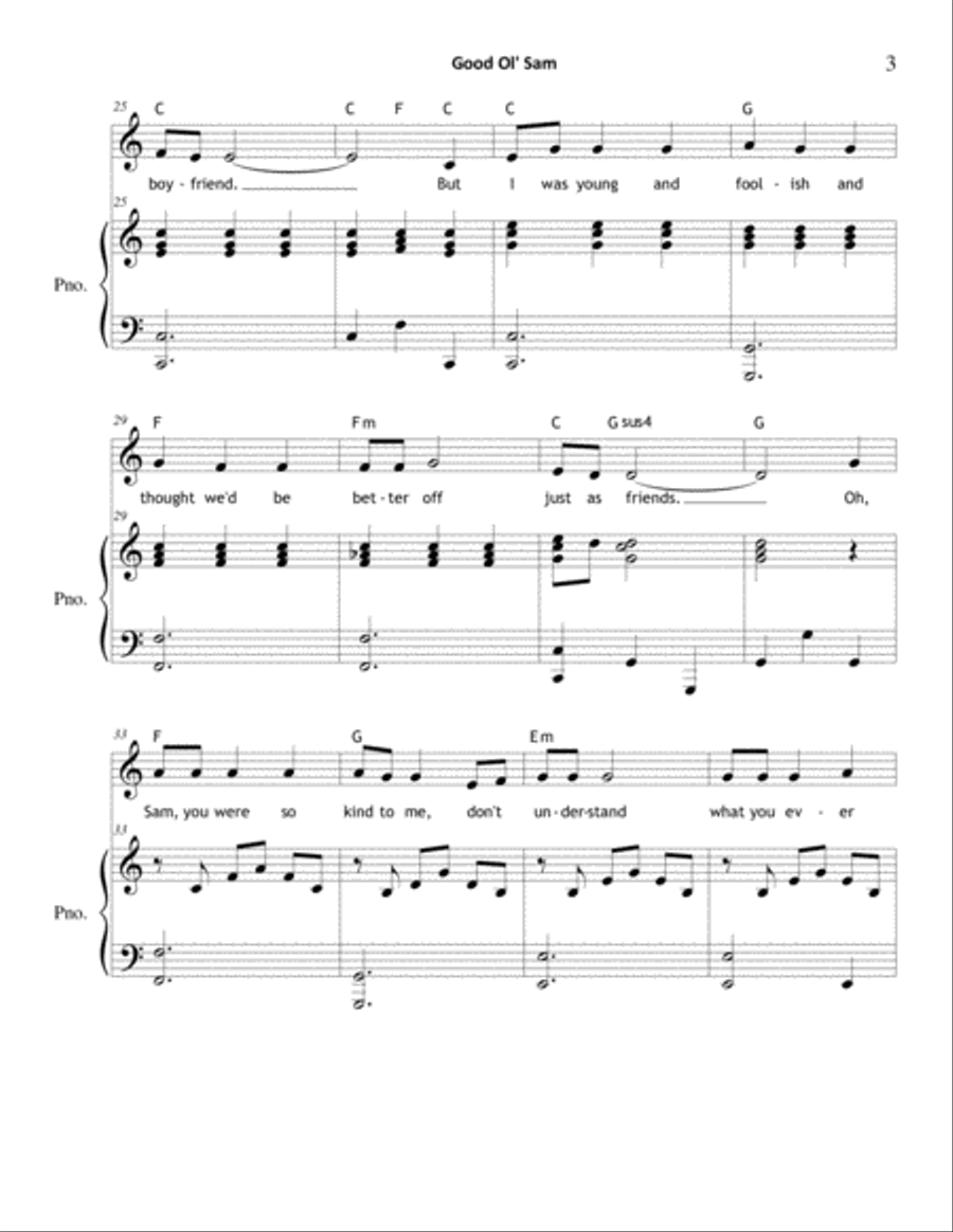 Good Ol' Sam 3-Part scores gallery preview page 3