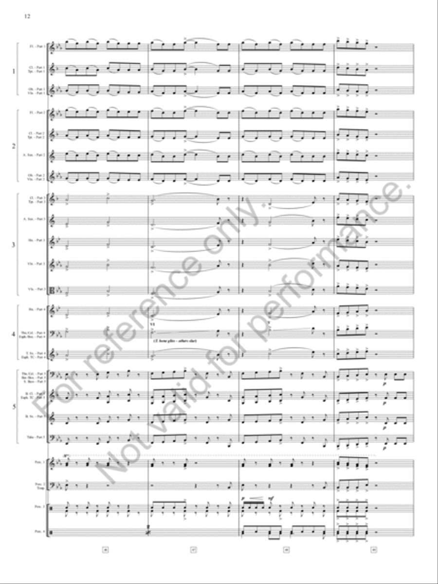 Danza Sonora Danza Sonora Concert Band scores gallery preview page 13