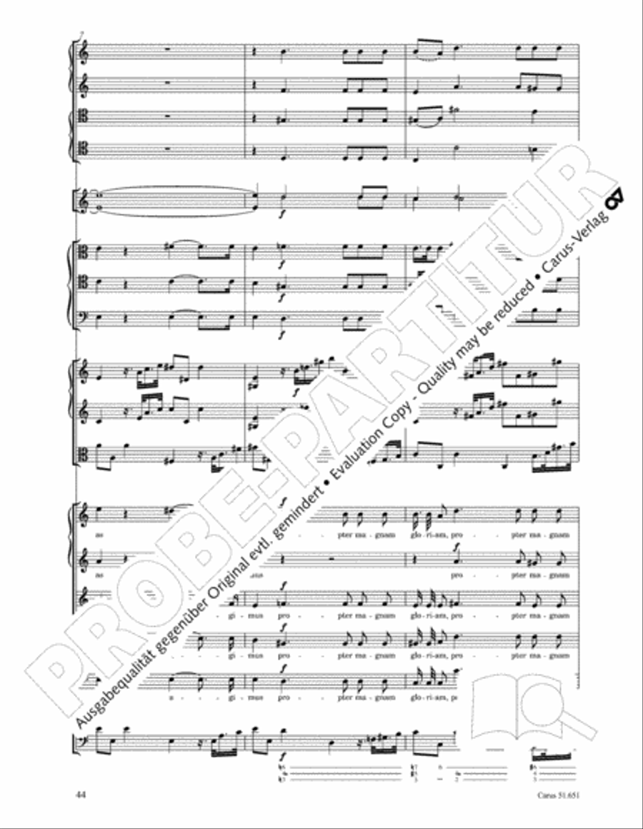 C Minor Mass, K. 427 (Missa in c KV 427) 4-Part scores gallery preview page 60