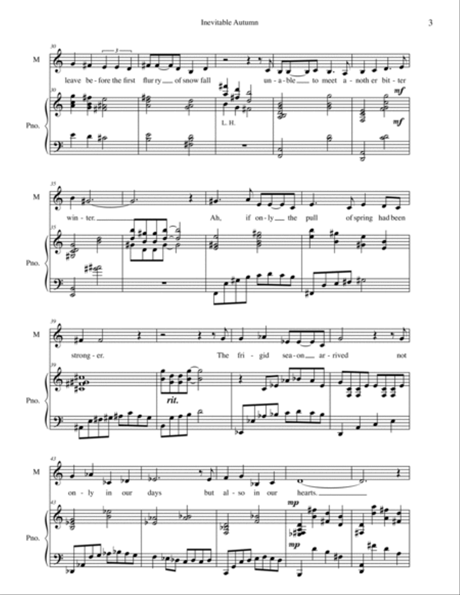 Inevitable Autumn Voice scores gallery preview page 3