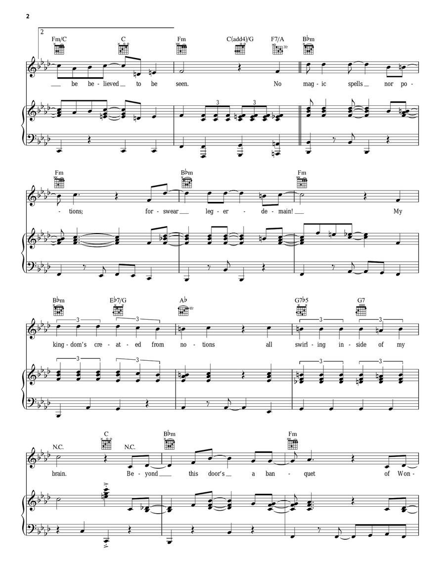 It Must Be Believed To Be Seen Voice scores gallery preview page 2