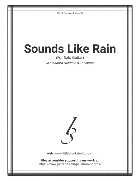 Sounds Like Rain - Solo -Tabs image number null