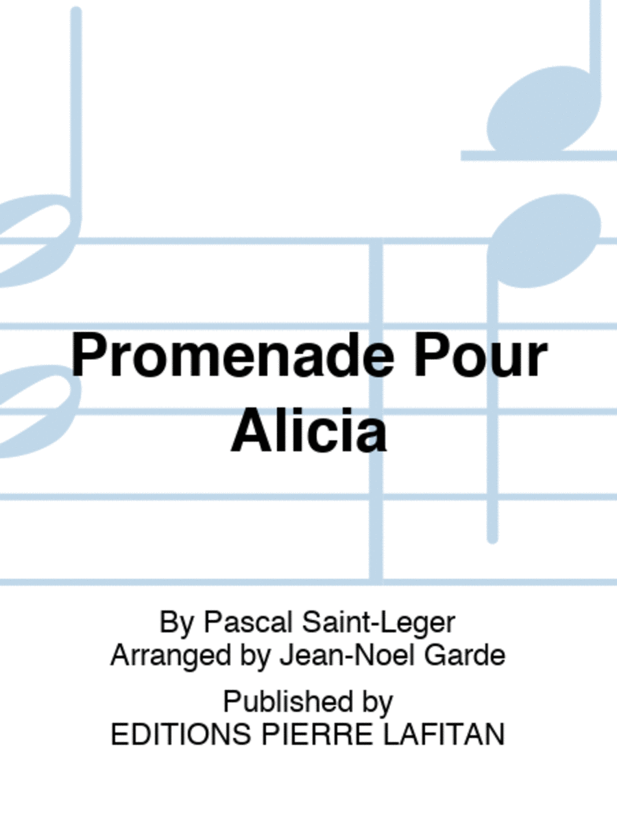 Promenade Pour Alicia Alto Saxophone scores gallery preview page 1