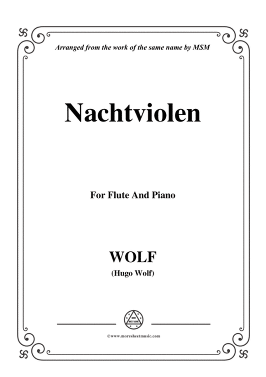 Wolf-Nachtviolen, for Flute and Piano image number null