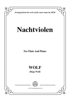 Wolf-Nachtviolen, for Flute and Piano