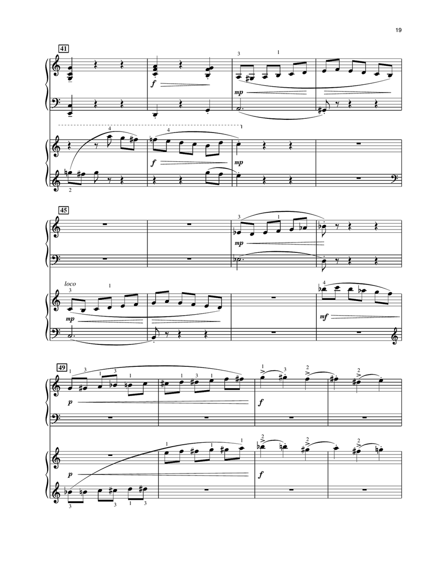 Presto Scherzo (from Presto Scherzo) (for 2 pianos) Piano Duet scores gallery preview page 4