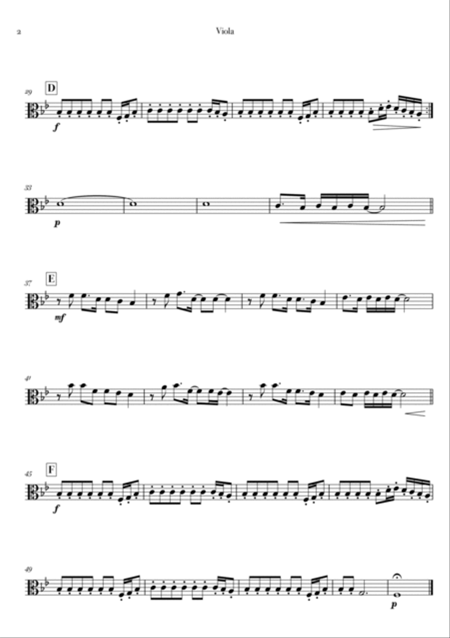 Say You Won't Let Go String Quartet scores gallery preview page 6