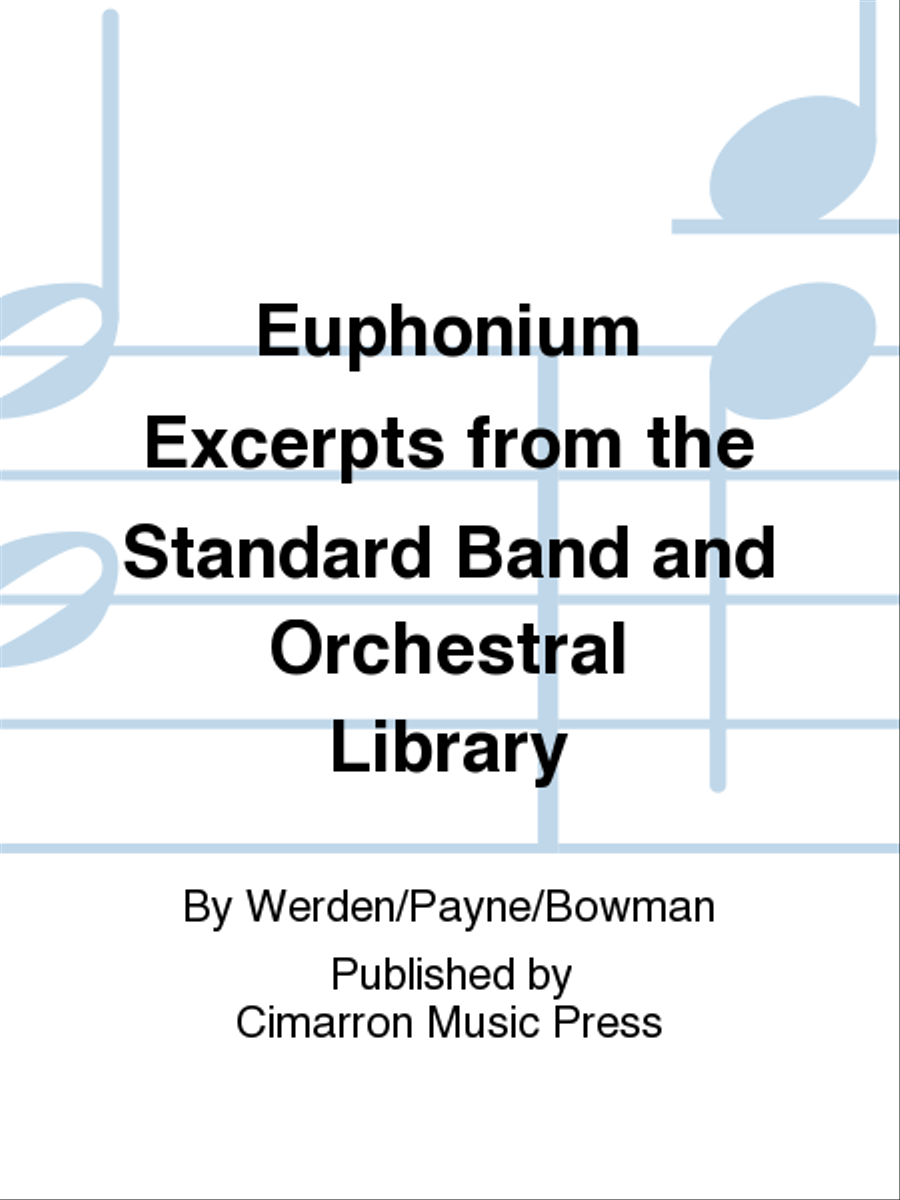 Euphonium Excerpts from the Standard Band and Orchestral Library School and Community scores gallery preview page 1