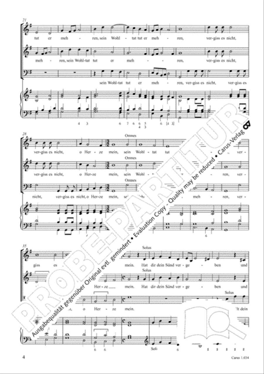 My soul, now bless thy Maker (Nun lob, mein Seel, den Herren) 3-Part scores gallery preview page 5