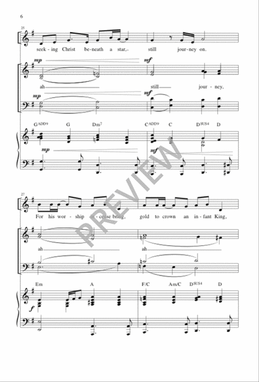 Journey On Journey On 4-Part scores gallery preview page 6