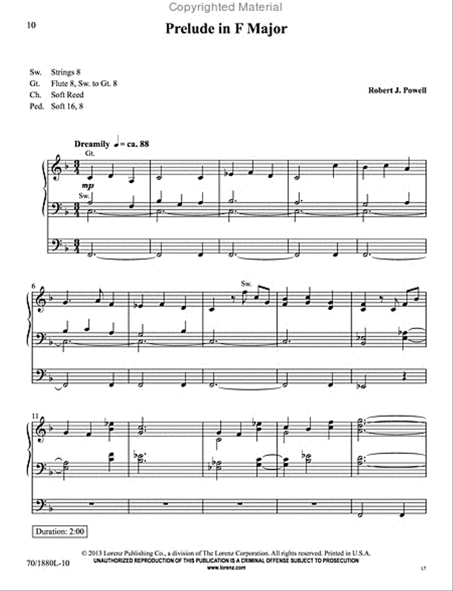 Music for Celebration and Reflection Organ Solo scores gallery preview page 6