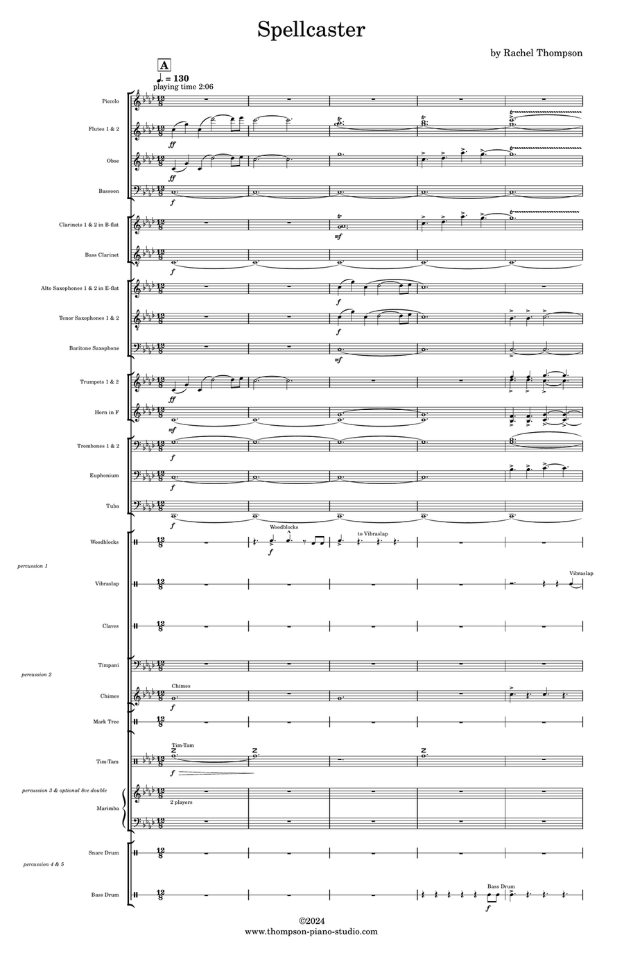 Spellcaster Concert Band scores gallery preview page 3