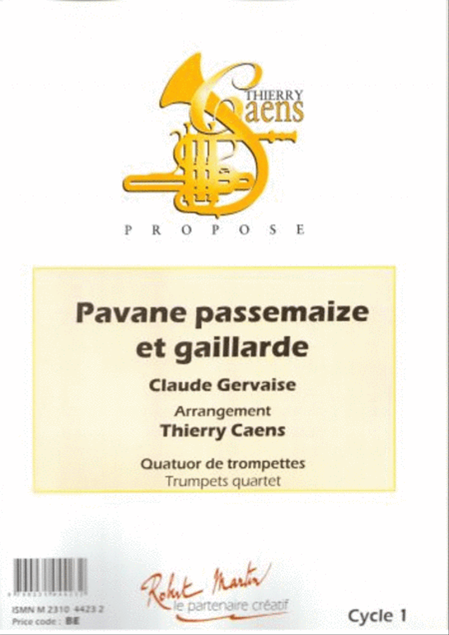 Pavane passemaize et gaillarde Trumpet Solo scores gallery preview page 1