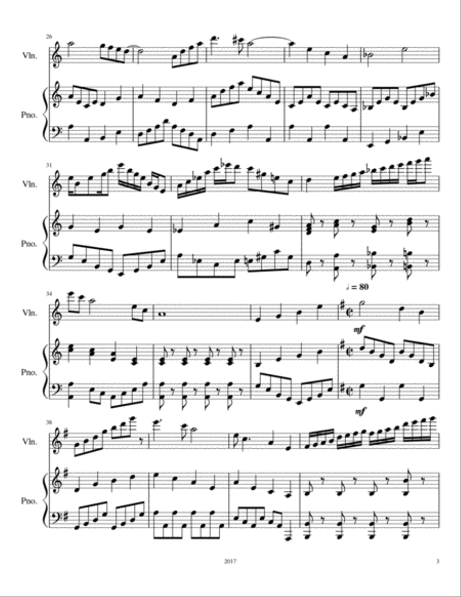 Violin Solo No. 5 Violin Solo scores gallery preview page 3