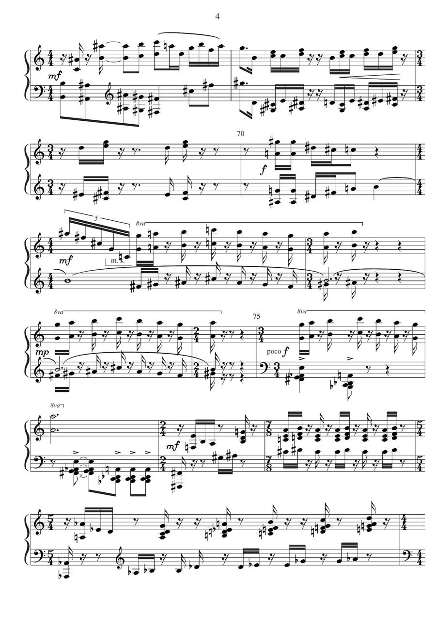 DIARY OF A MADMAN - suite for piano Piano Solo scores gallery preview page 5