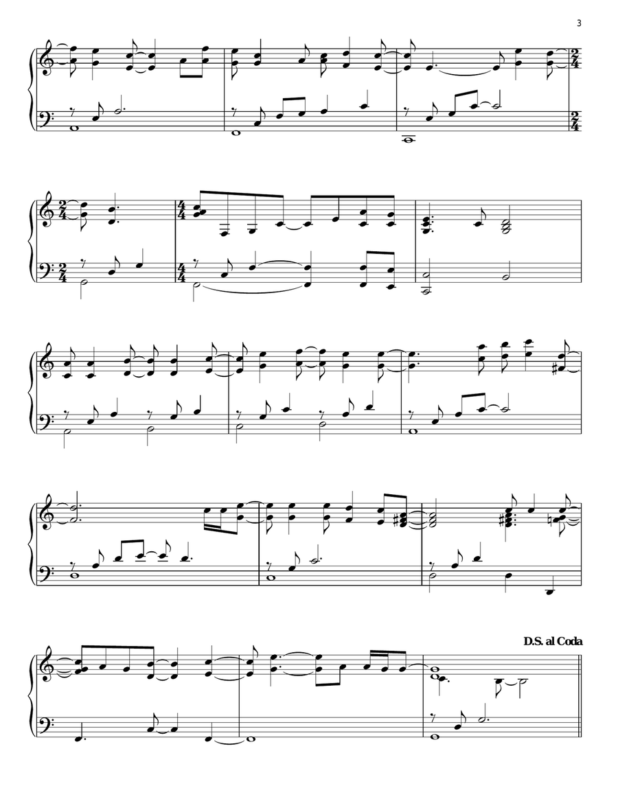 Superman (It's Not Easy) Piano Solo scores gallery preview page 3