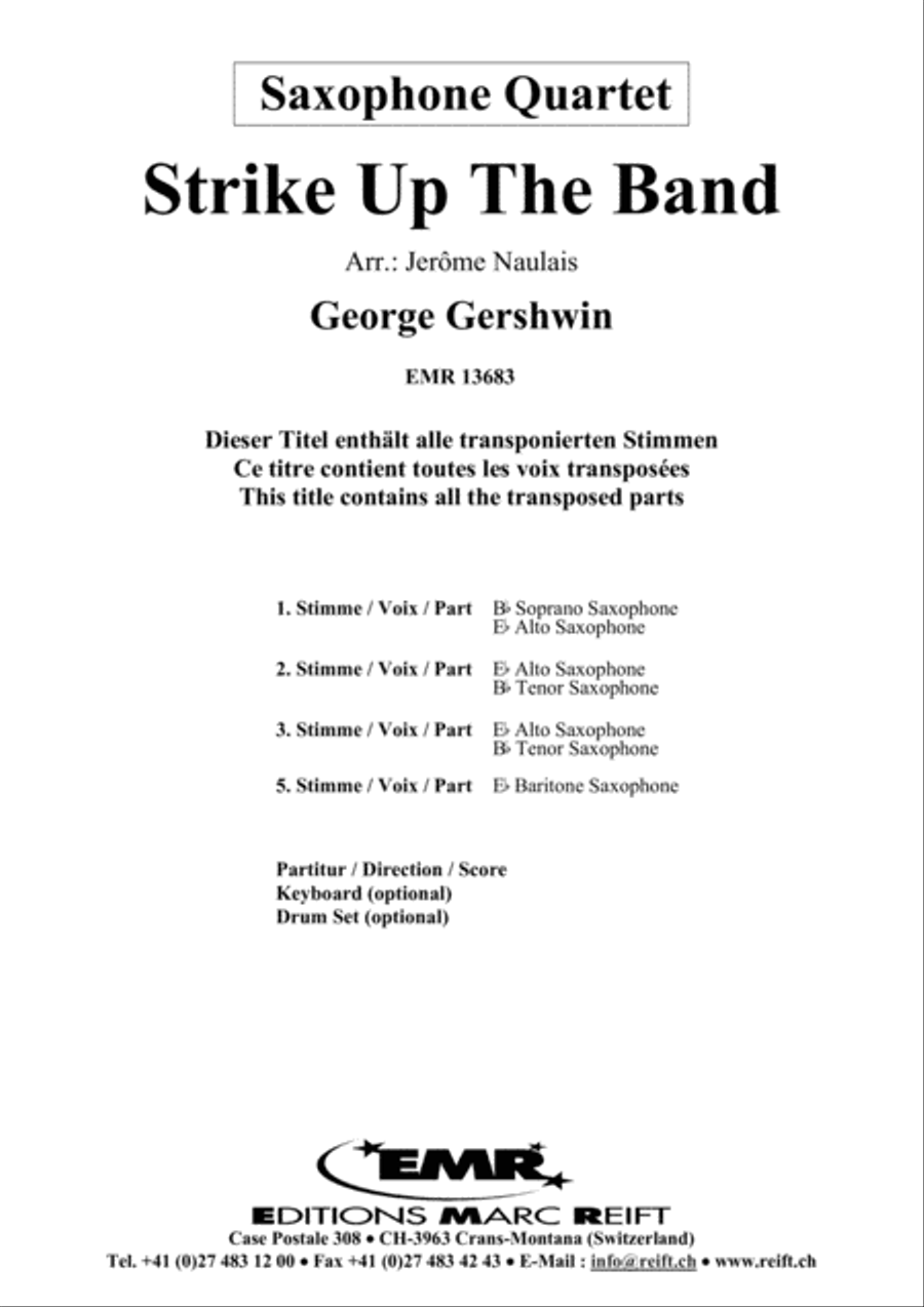 Strike Up The Band Saxophone Quartet scores gallery preview page 2