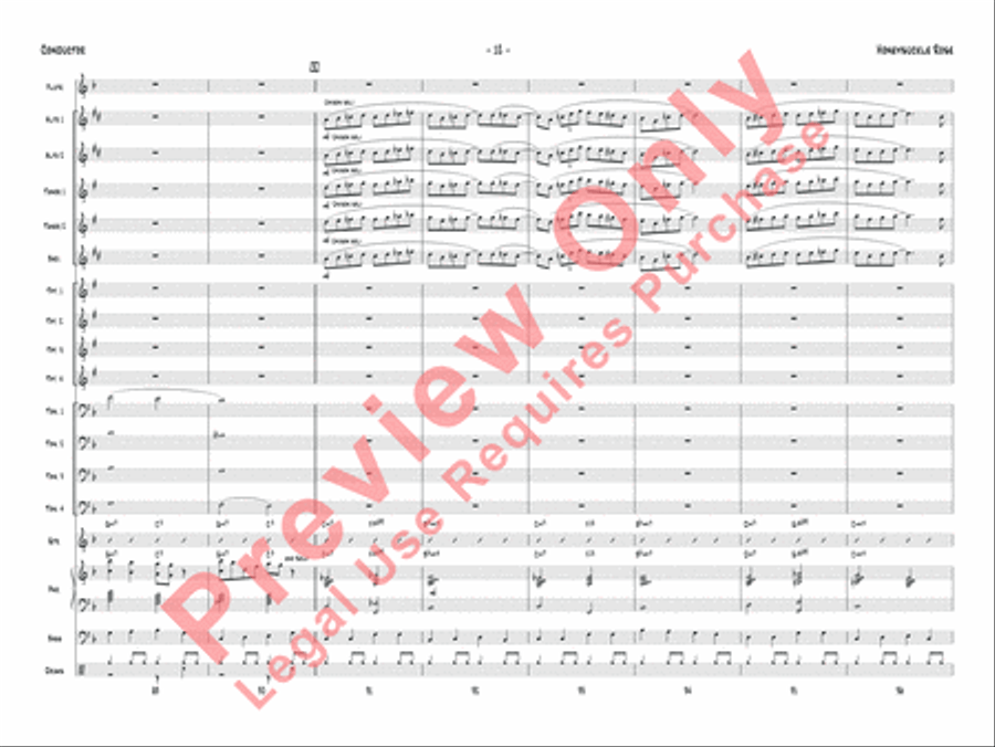 Honeysuckle Rose Jazz Ensemble scores gallery preview page 15