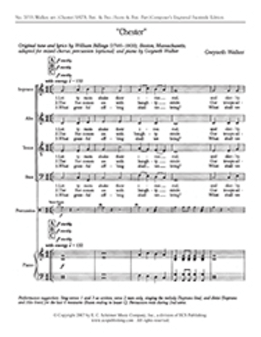 Chester 4-Part scores gallery preview page 1