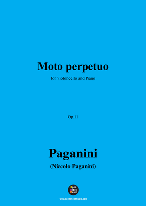 Paganini-Moto perpetuo,Op.11,for Cello and Piano
