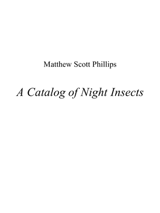 A Catalog of Night Insects