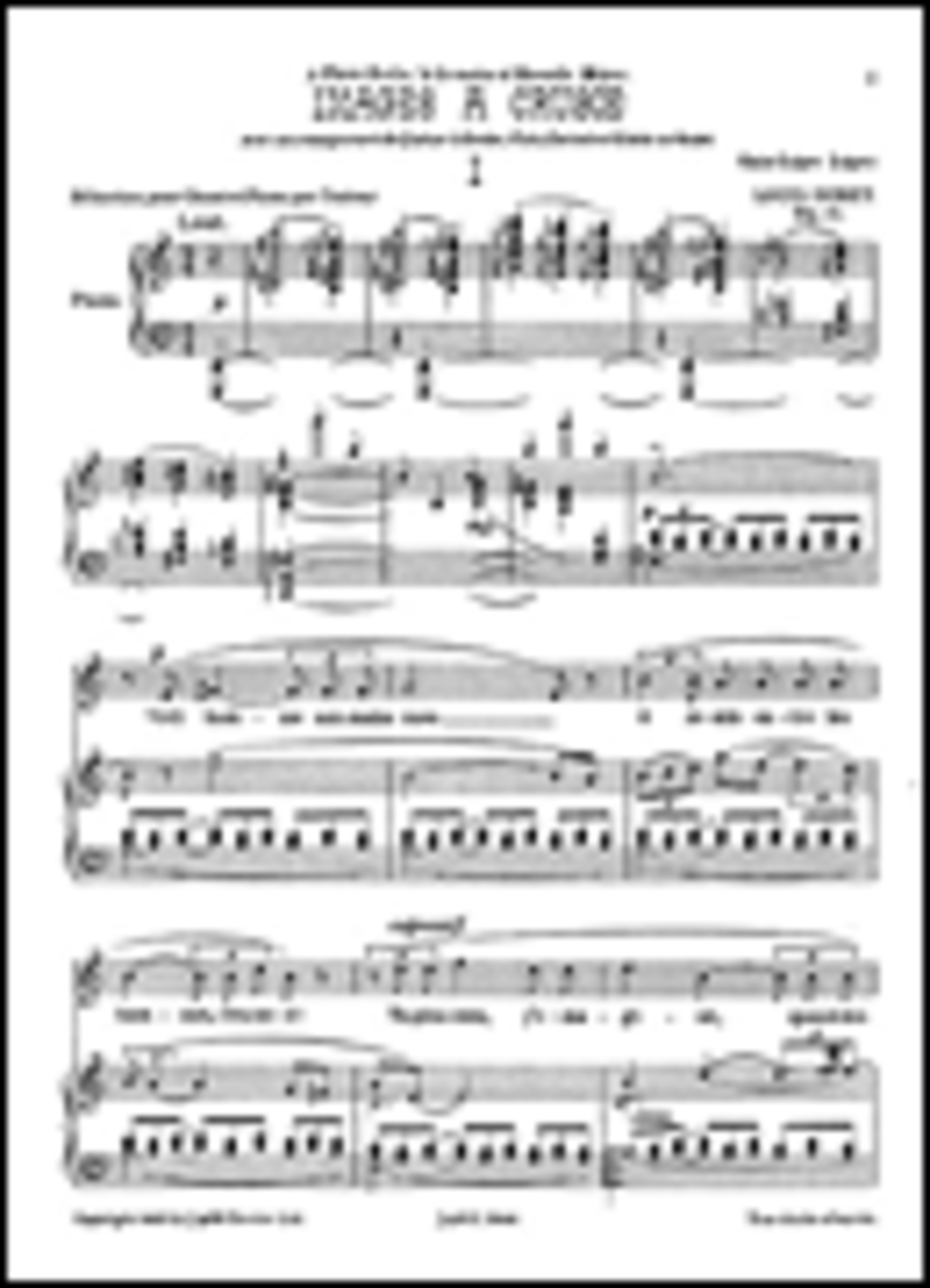 Durey: Images A Crusoe for Voice and Piano Voice Solo scores gallery preview page 1