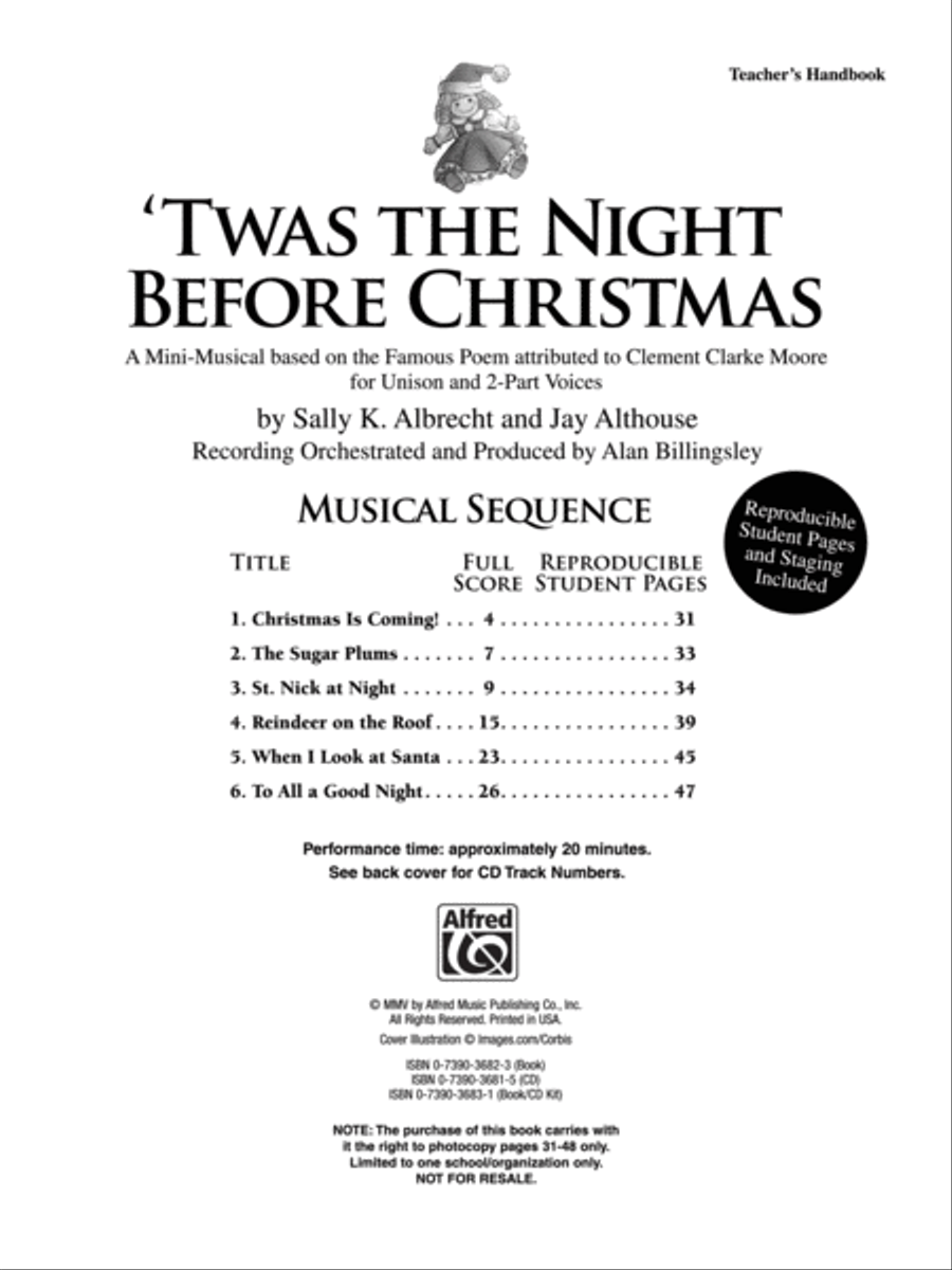 Twas the Night Before Christmas - Soundtrax CD (CD only) Choir scores gallery preview page 2