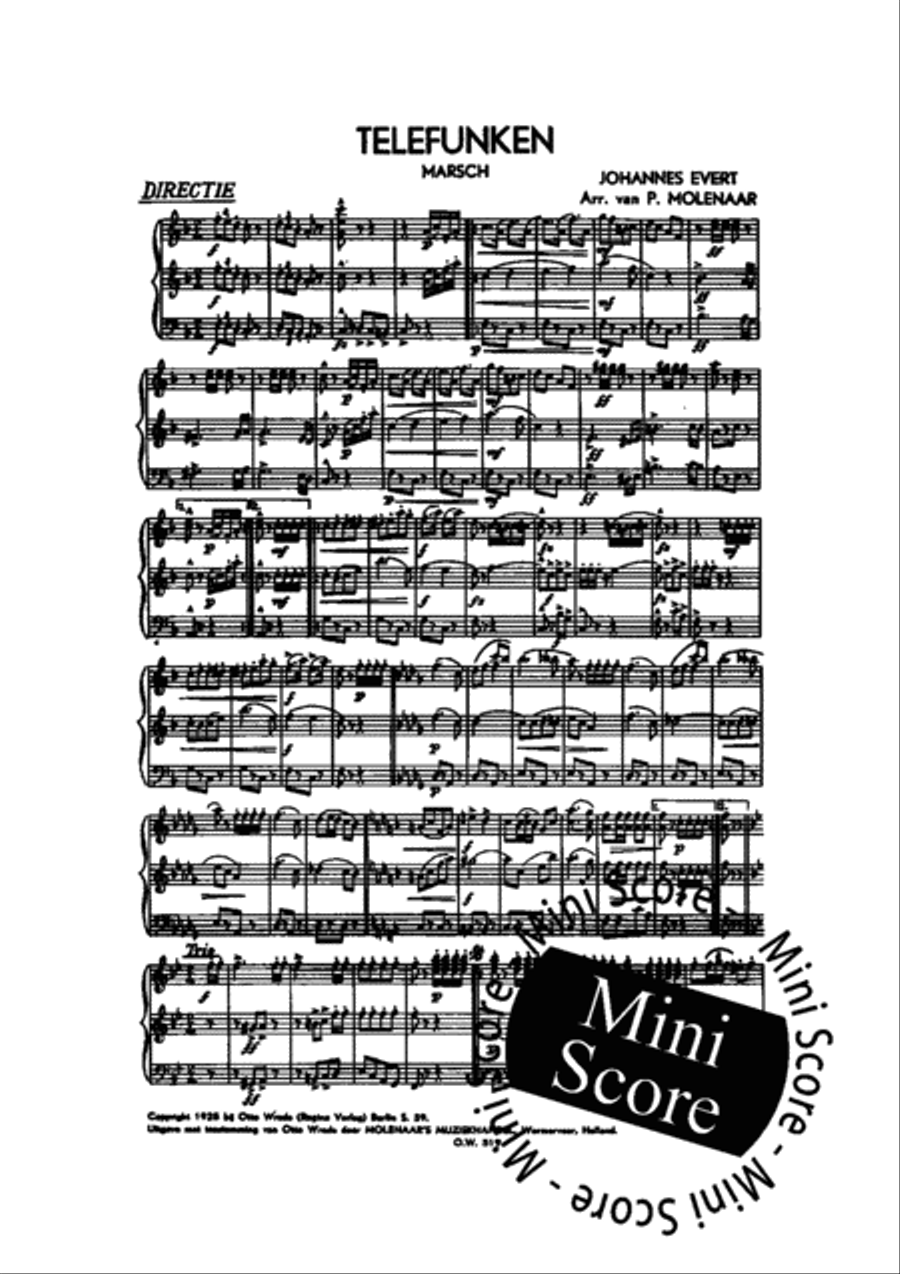 Telefunken Fanfare Band scores gallery preview page 4