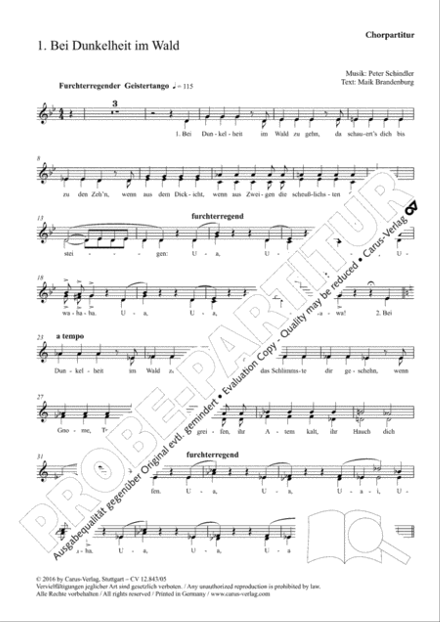 Gruselsongs, Band 1 Gruselsongs, Band 1 Choir scores gallery preview page 3