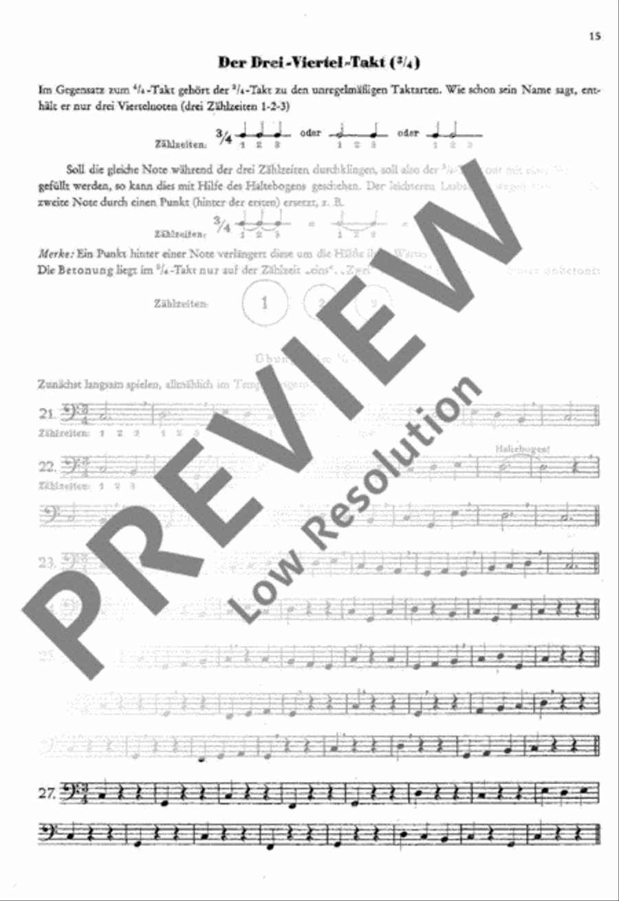 Schule für die Hohner Bass-Mundharmonika Harp scores gallery preview page 16