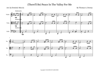 Book cover for There'll Be Peace In The Valley For Me (tra.arr.)