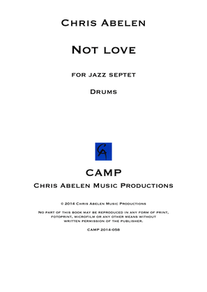 Not love - drums