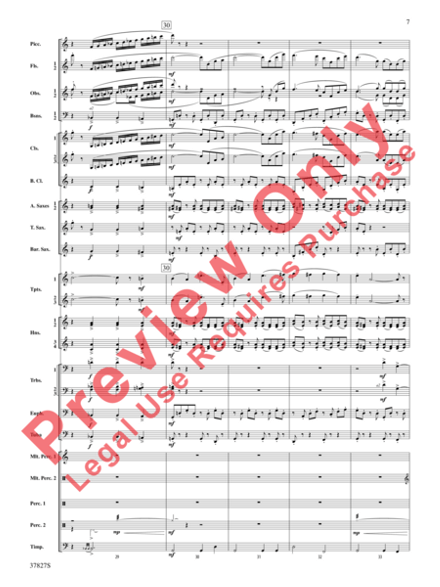 The Winged Stallion Concert Band scores gallery preview page 8