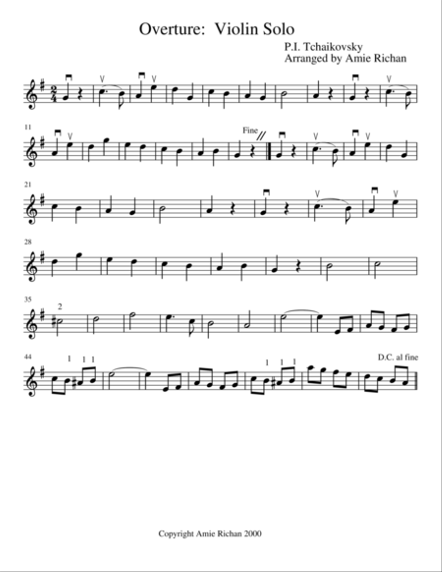 The Violinist's Nutcracker Violin Solo scores gallery preview page 1