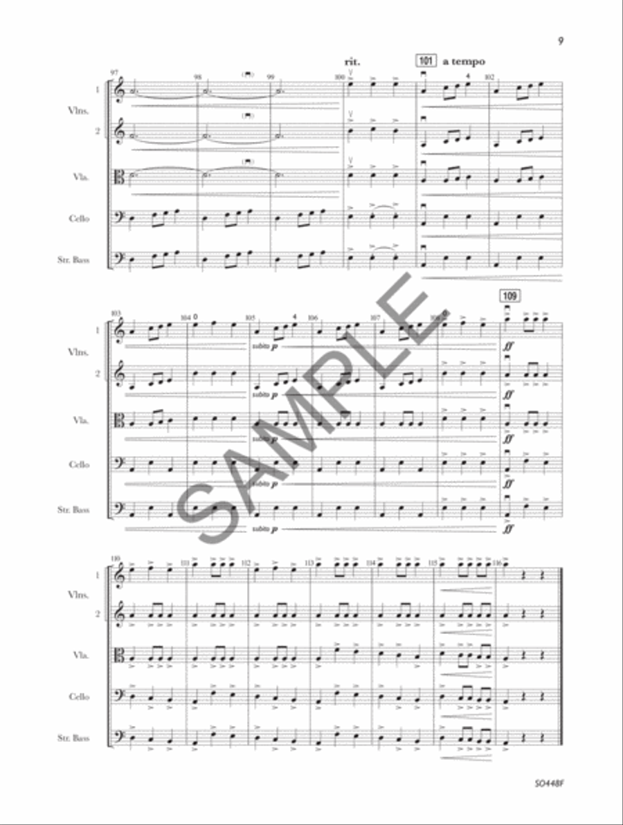Chasing the Storm - Score String Orchestra scores gallery preview page 10