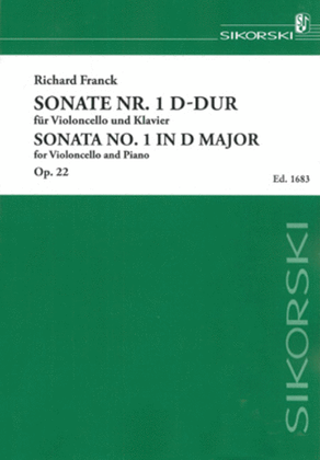 Book cover for Sonata No. 1 in D Major, Op. 22