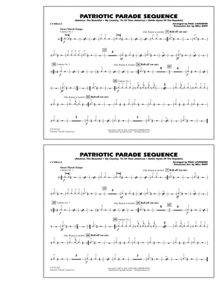 Book cover for Patriotic Parade Sequence - Cymbals