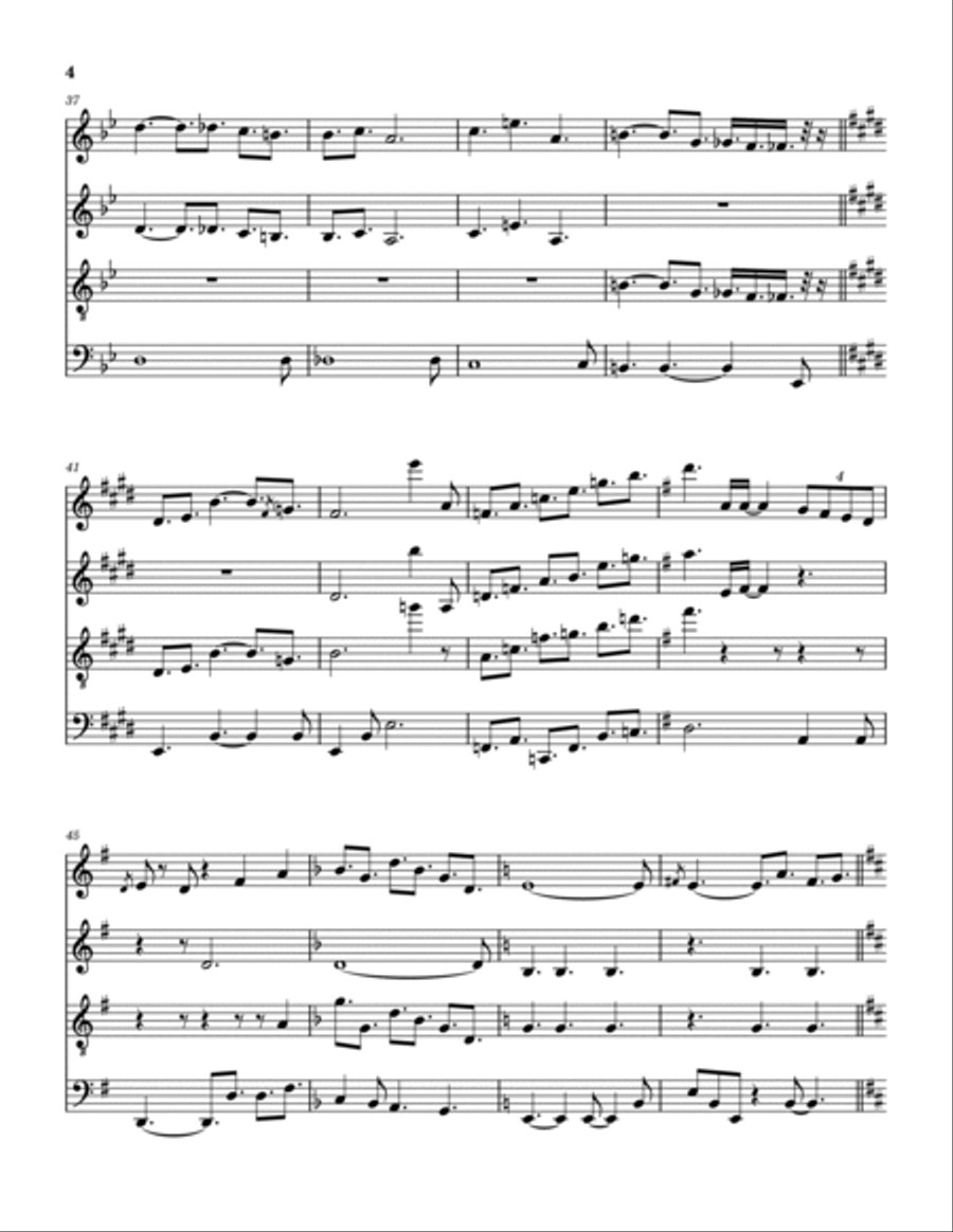 Twenty Small Cigars Twenty Small Cigars Saxophone Quartet scores gallery preview page 5