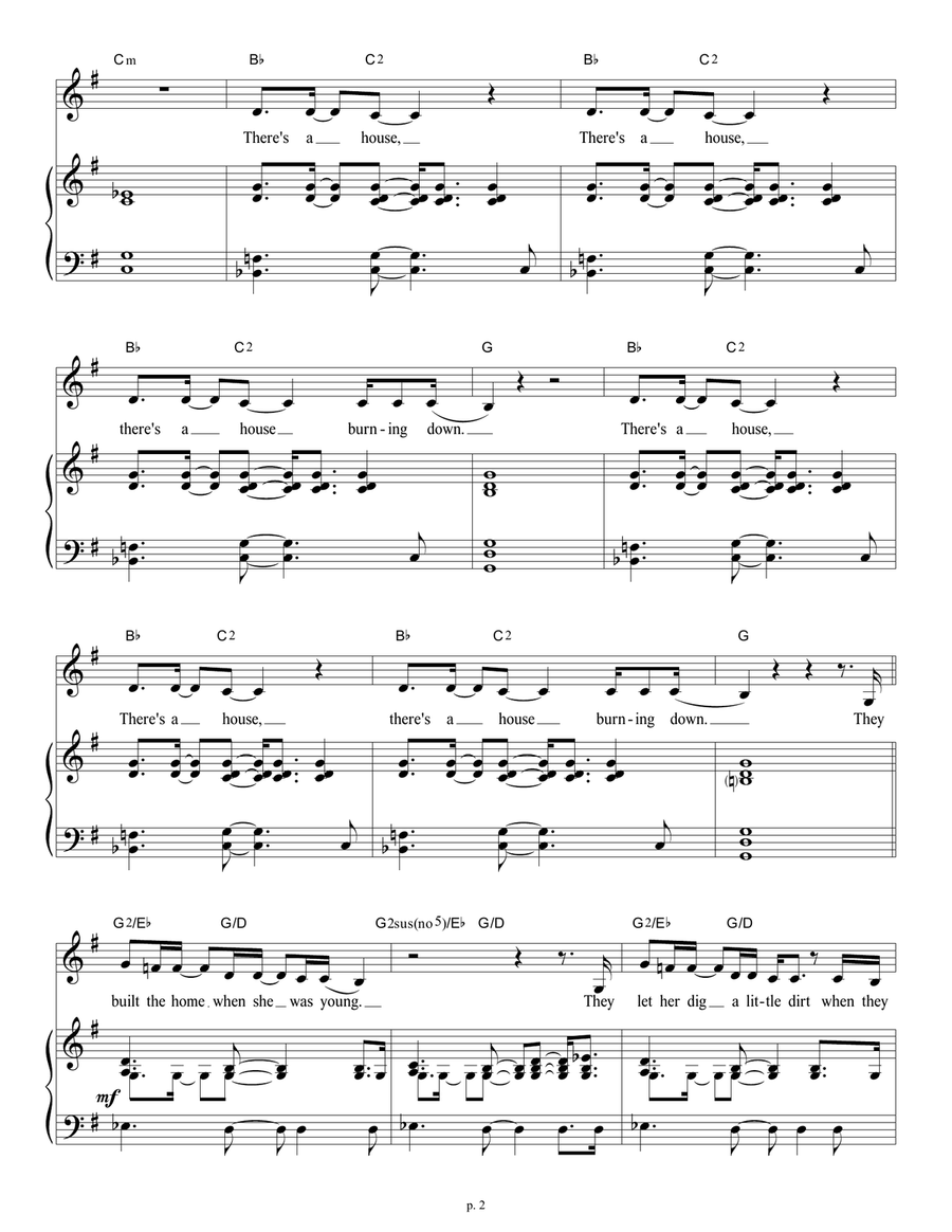 Hometown Fire Hometown Fire Voice scores gallery preview page 2
