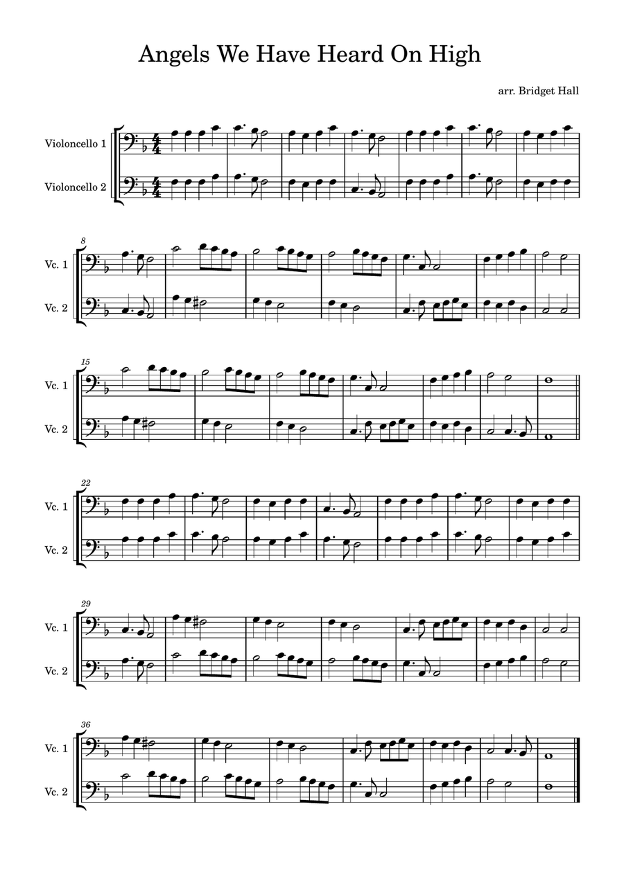 22 Christmas Duets for Cello String Duet scores gallery preview page 3