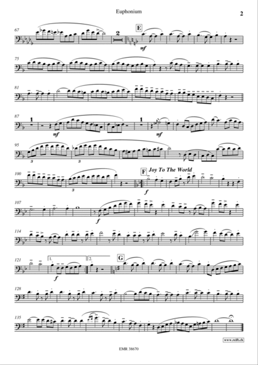 Come Little Children Euphonium scores gallery preview page 5