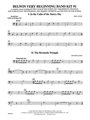Belwin Very Beginning Band Kit #1: (wp) B-flat Tuba B.C.