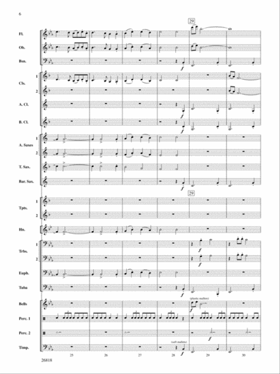 A Cambridge Carol: Score A Cambridge Carol: Score Concert Band scores gallery preview page 6