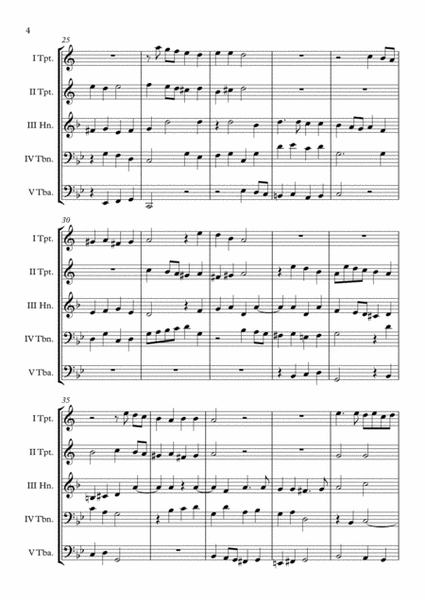 Canzon super Cantionem Belgicam (Samuel Scheidt) Brass Quintet arr. Adrian Wagner image number null